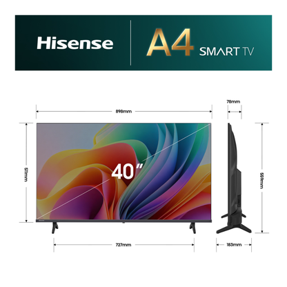 Hisense 40" A4SAU Full HD Smart TV (2026)