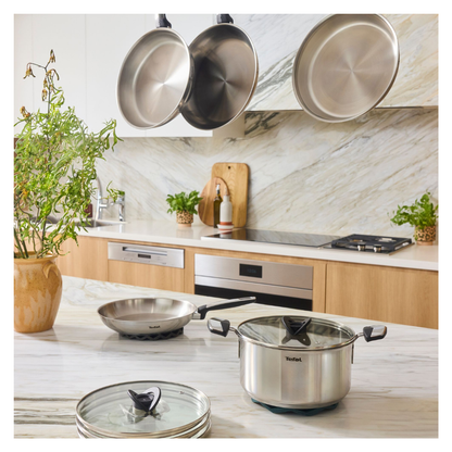 Tefal Emotion+ Induction Stainless Steel Non-Stick Wok 28cm