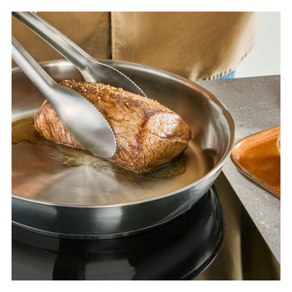 Tefal Emotion+ Induction Stainless Steel Uncoated Frypan 24cm