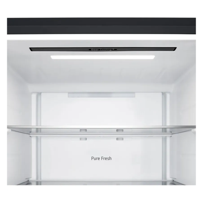 LG 436L Bottom Mount Fridge Black Steel