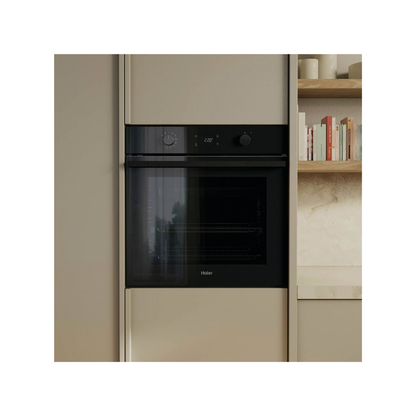 Haier 60cm 500 Series Pyrolytic Built-In Oven Black