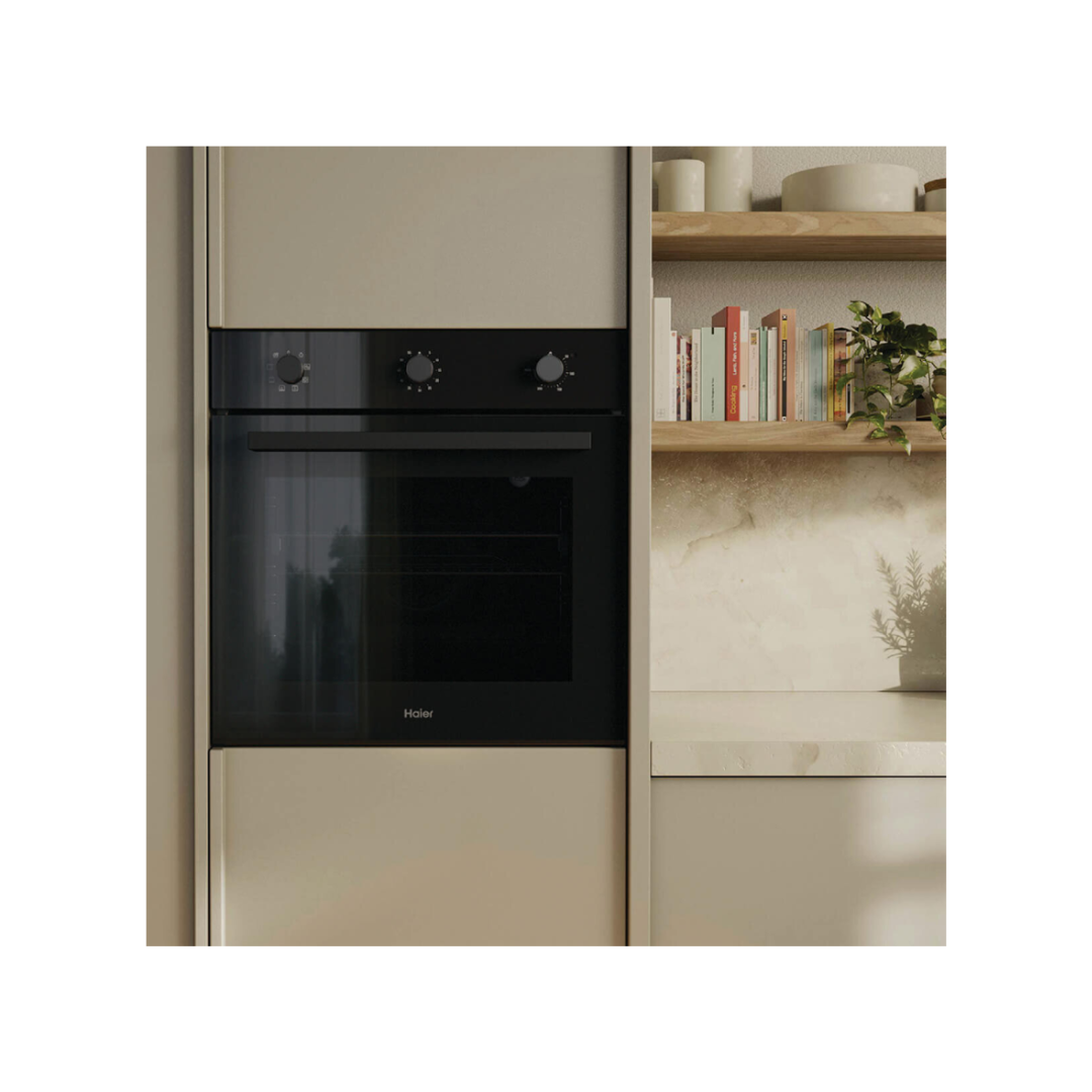 Haier 60cm 300 Series Built in Oven Black 10A Plug