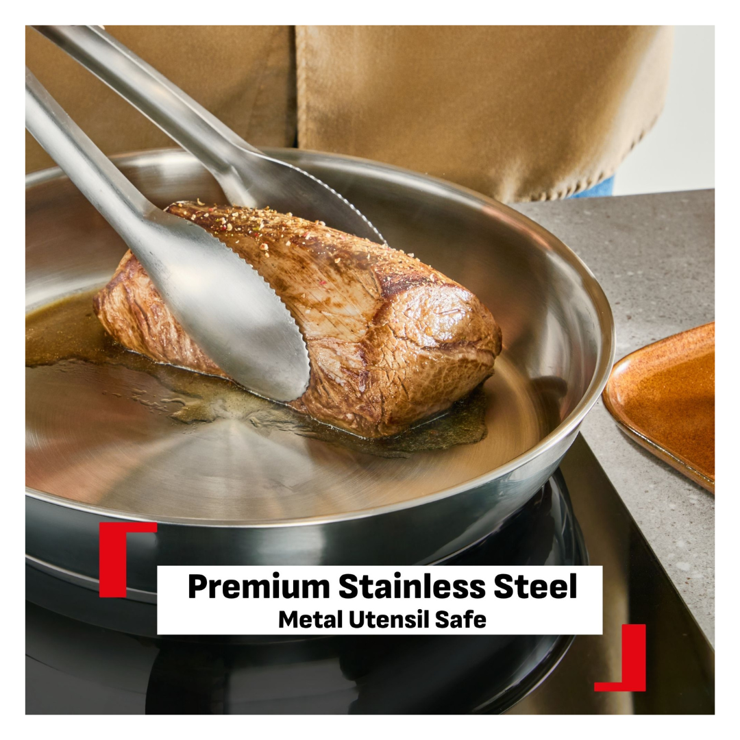 Tefal Ingenio Emotion+ Induction Uncoated Stainless Steel 4pc Pot Set