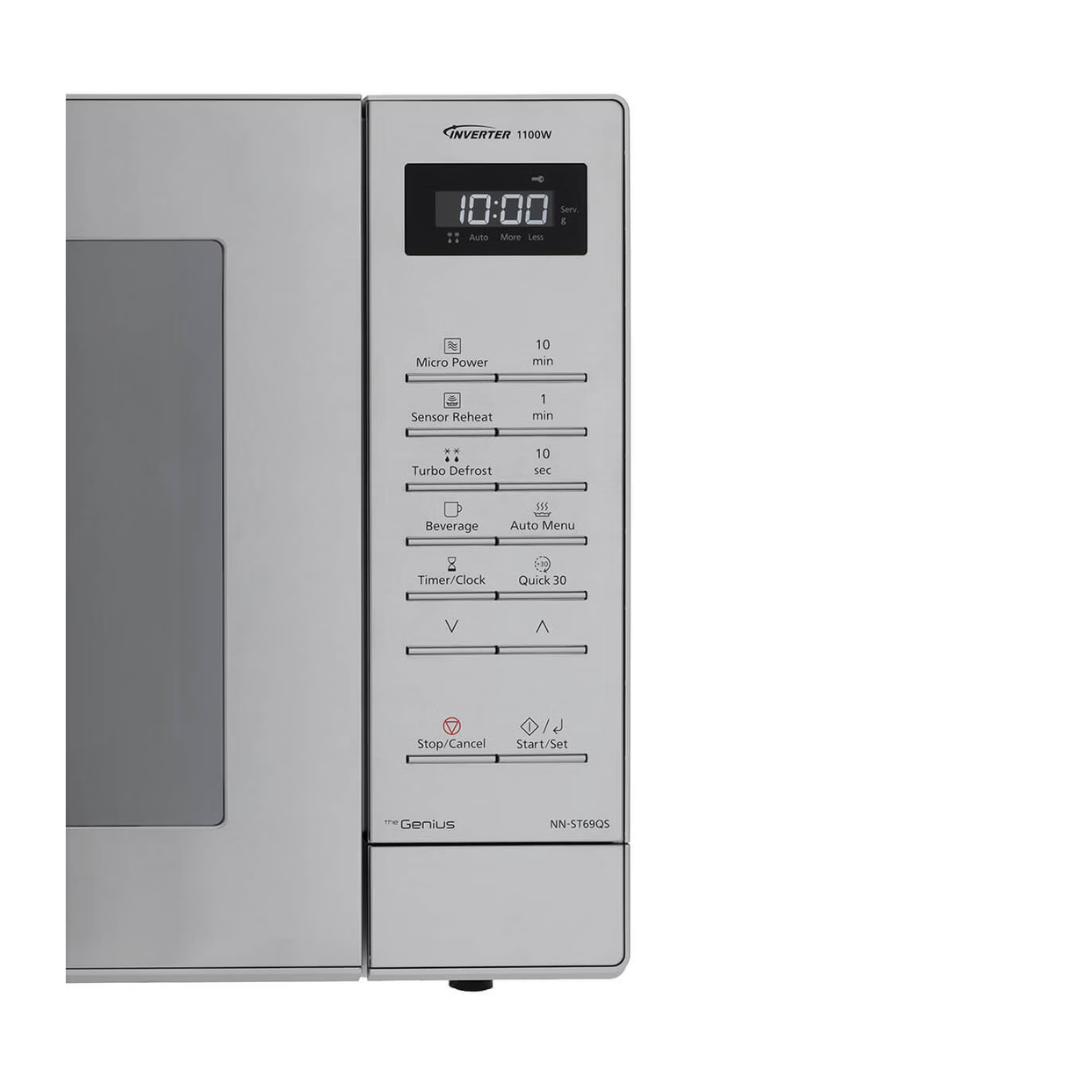 Panasonic 32L 1100W Inverter Microwave Stainless Steel