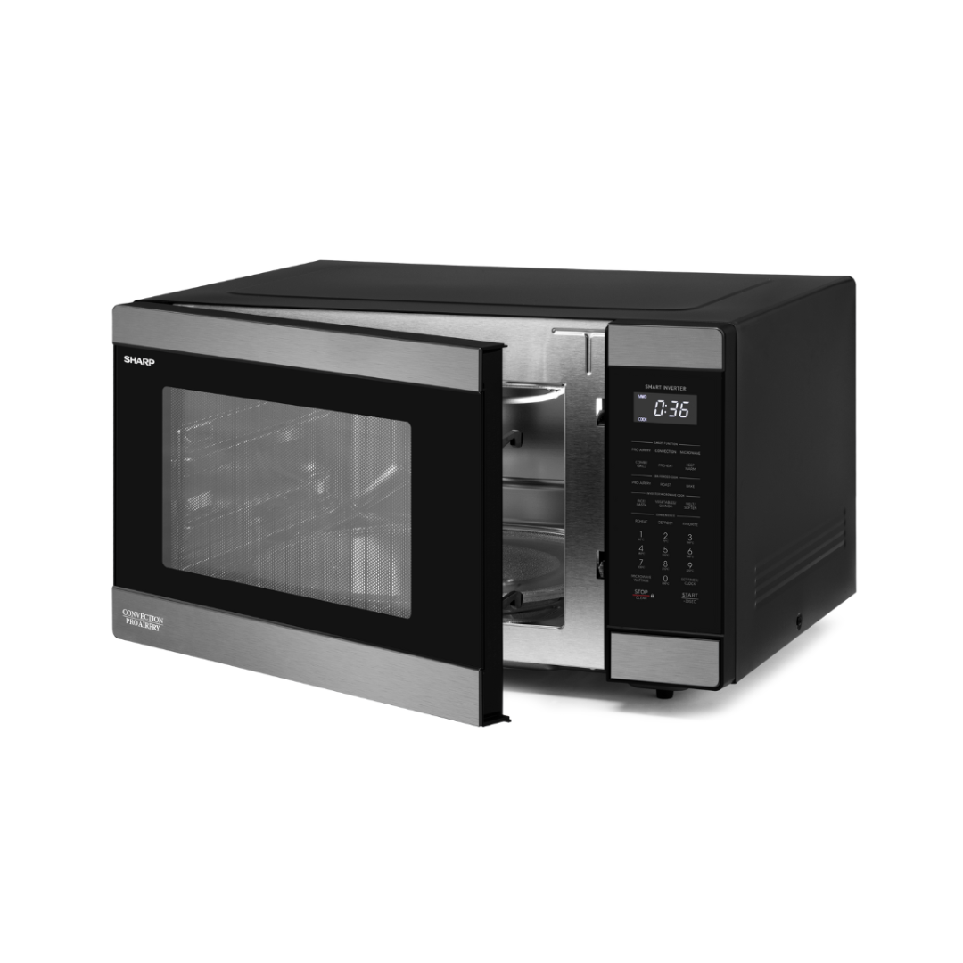 Sharp 36L Pro Airfry Convection Microwave Black Stainless