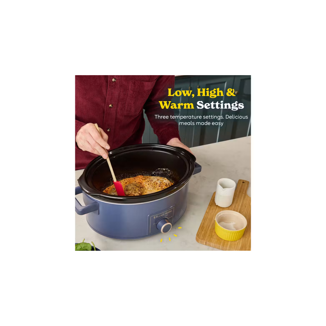 Russell Hobbs Bronte 7L Slow Cooker - Soft Navy