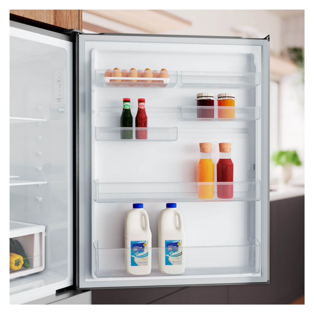Westinghouse 496L Bottom Mount Fridge with AutoSense Silver