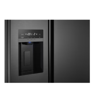 Westinghouse 596L Side By Side Fridge Matte Black