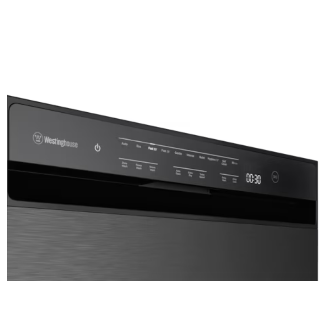 Westinghouse 60cm 15 Place Built Under Dark Stainless Steel Dishwasher