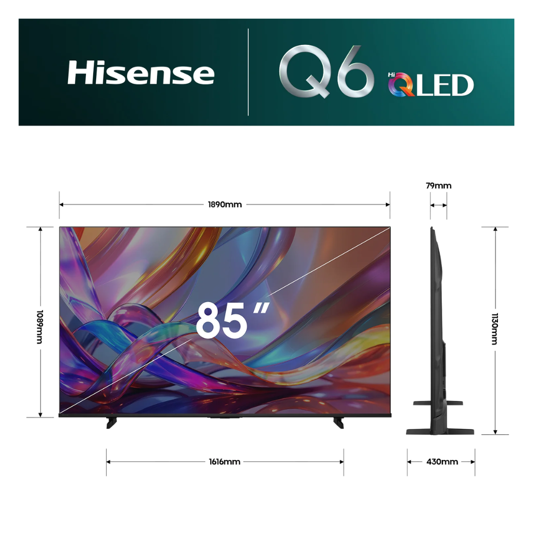 Hisense 85" Q6SAU 4K QLED Smart TV (2026)