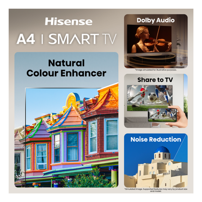 Hisense 32" A4SAU HD Smart TV (2026)