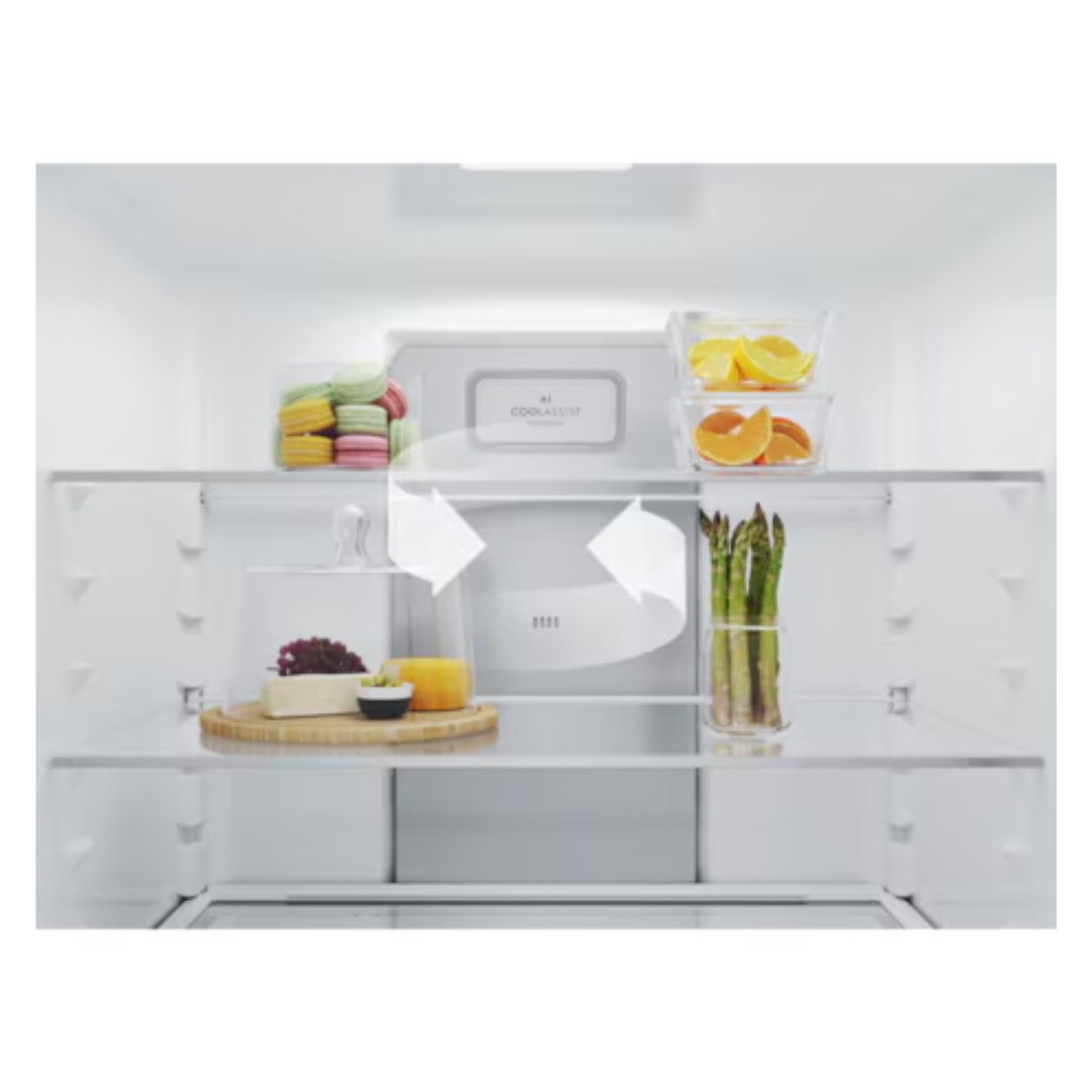 Electrolux 496L Bottom Mount Fridge Matt Charcoal Black