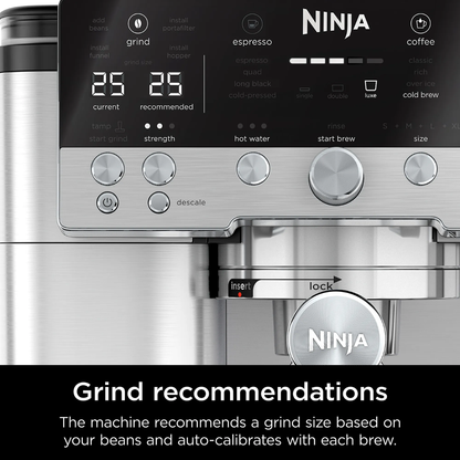 Ninja Luxe Cafe Espresso Machine Stainless Steel
