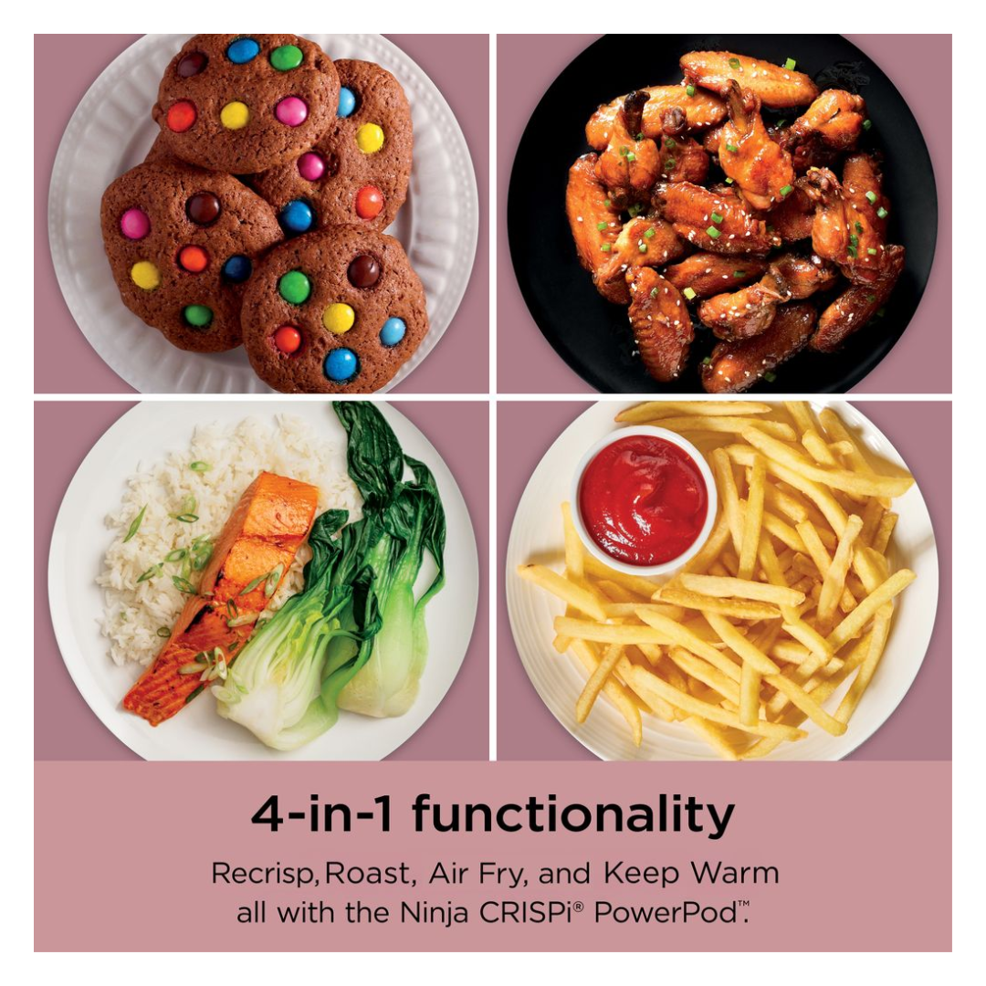 Ninja Crispi 4-in-1 Portable Glass Air Fryer - Pink