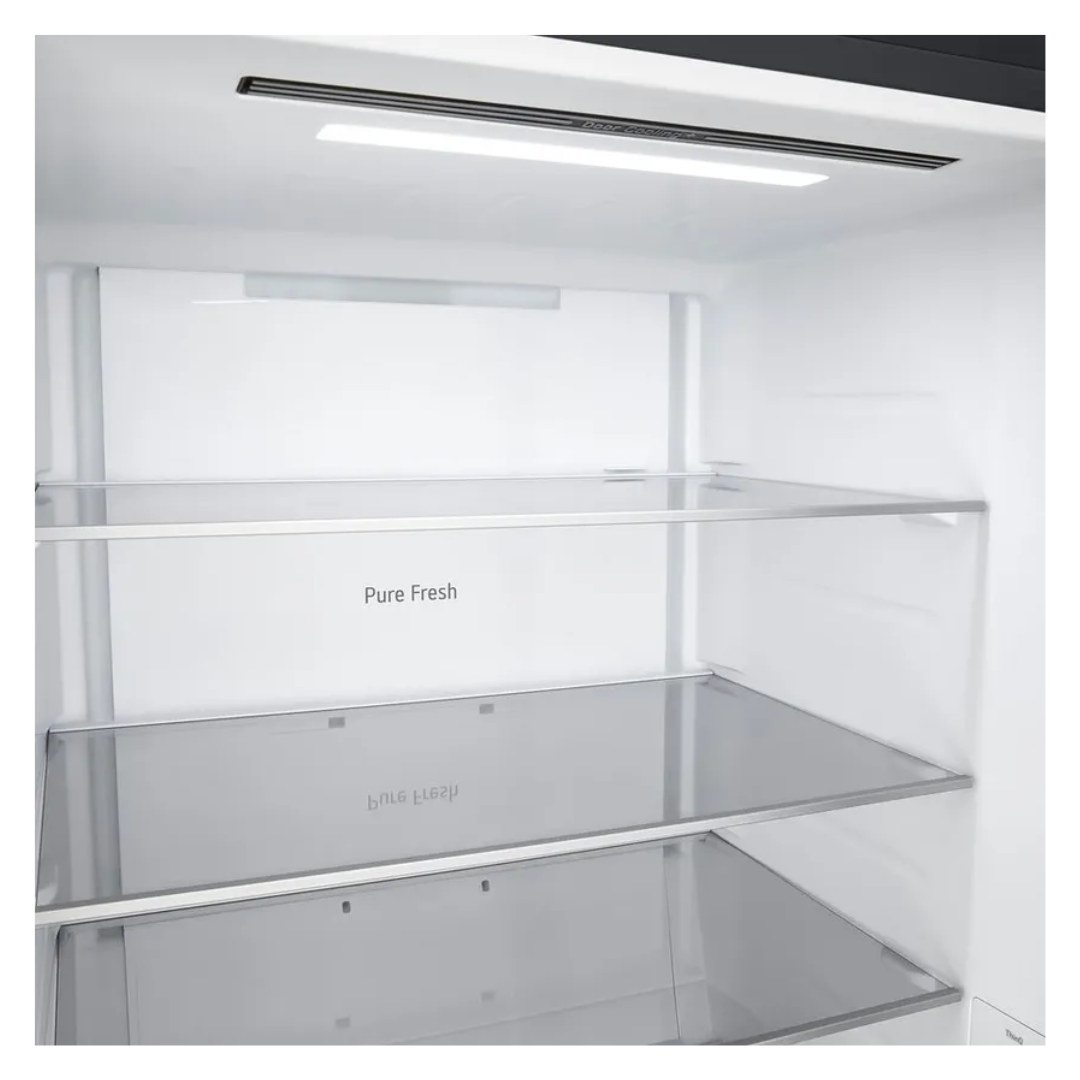 LG 436L Bottom Mount Fridge Matte Black