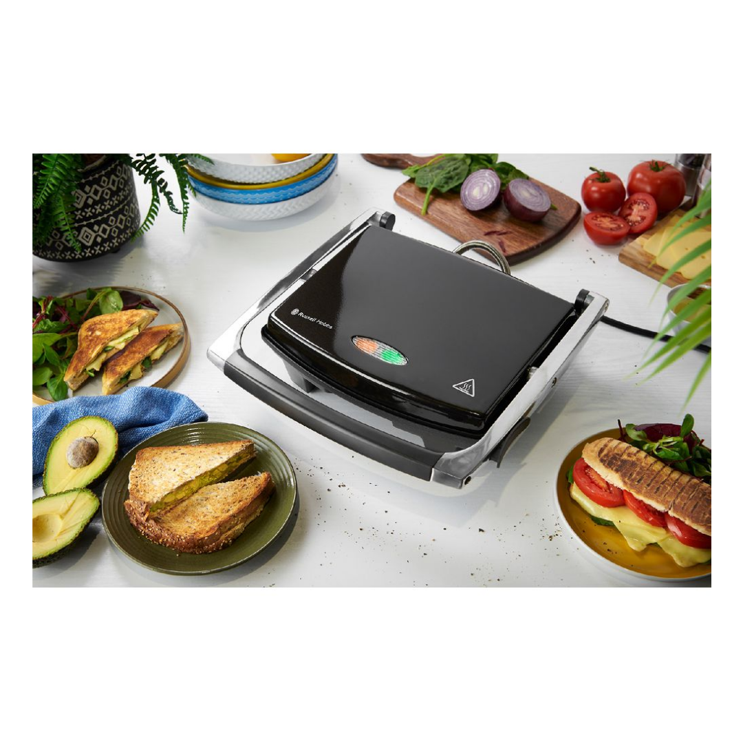 Russell Hobbs 4 Slice Sandwich Press Black Pearl 2200W
