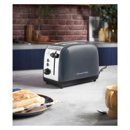Russell Hobbs Colours Plus 2 Slice Toaster Storm Grey