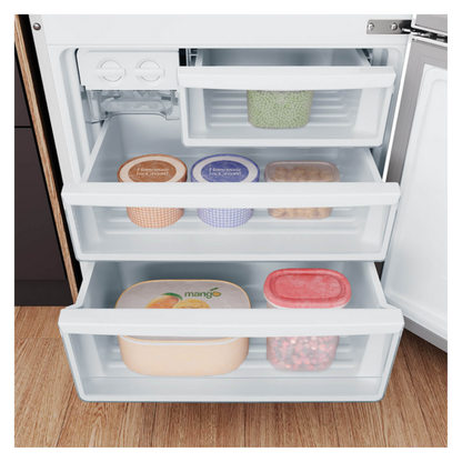 Westinghouse 425L Bottom Mount Fridge with AutoSense White