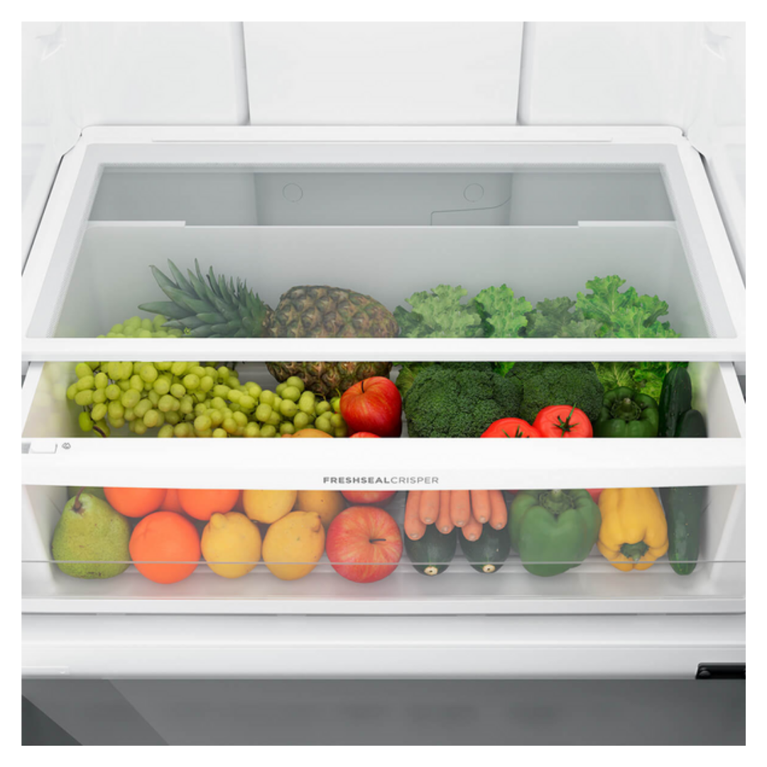 Westinghouse 496L Bottom Mount Fridge with AutoSense Silver