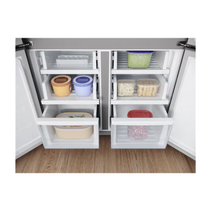 Westinghouse 564L Quad Door Fridge Matte Charcoal Black