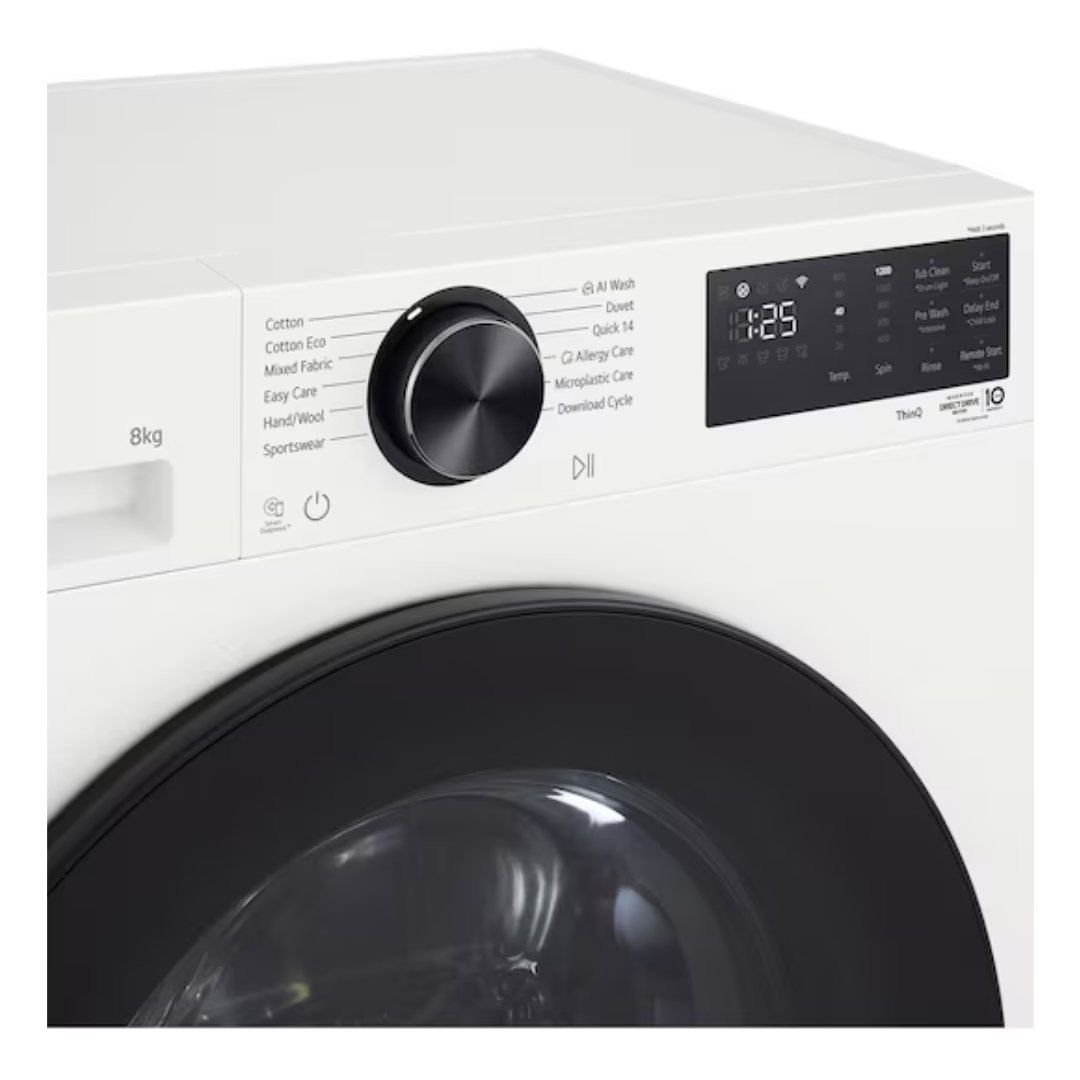 LG 8kg Series 3 AI Front Load Washer - Slim