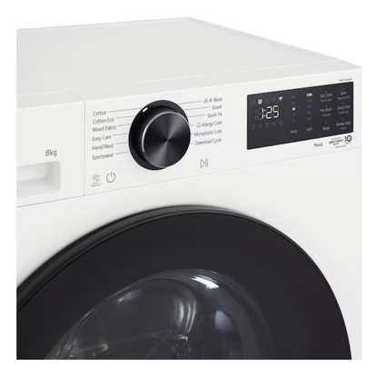 LG 8kg Series 3 AI Front Load Washer - Slim
