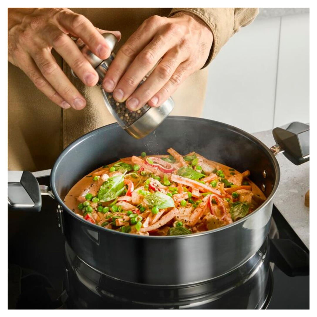 Tefal Space+ Emotion+ Induction Stainless Steel Non-Stick Shallowpan 26cm + Lid