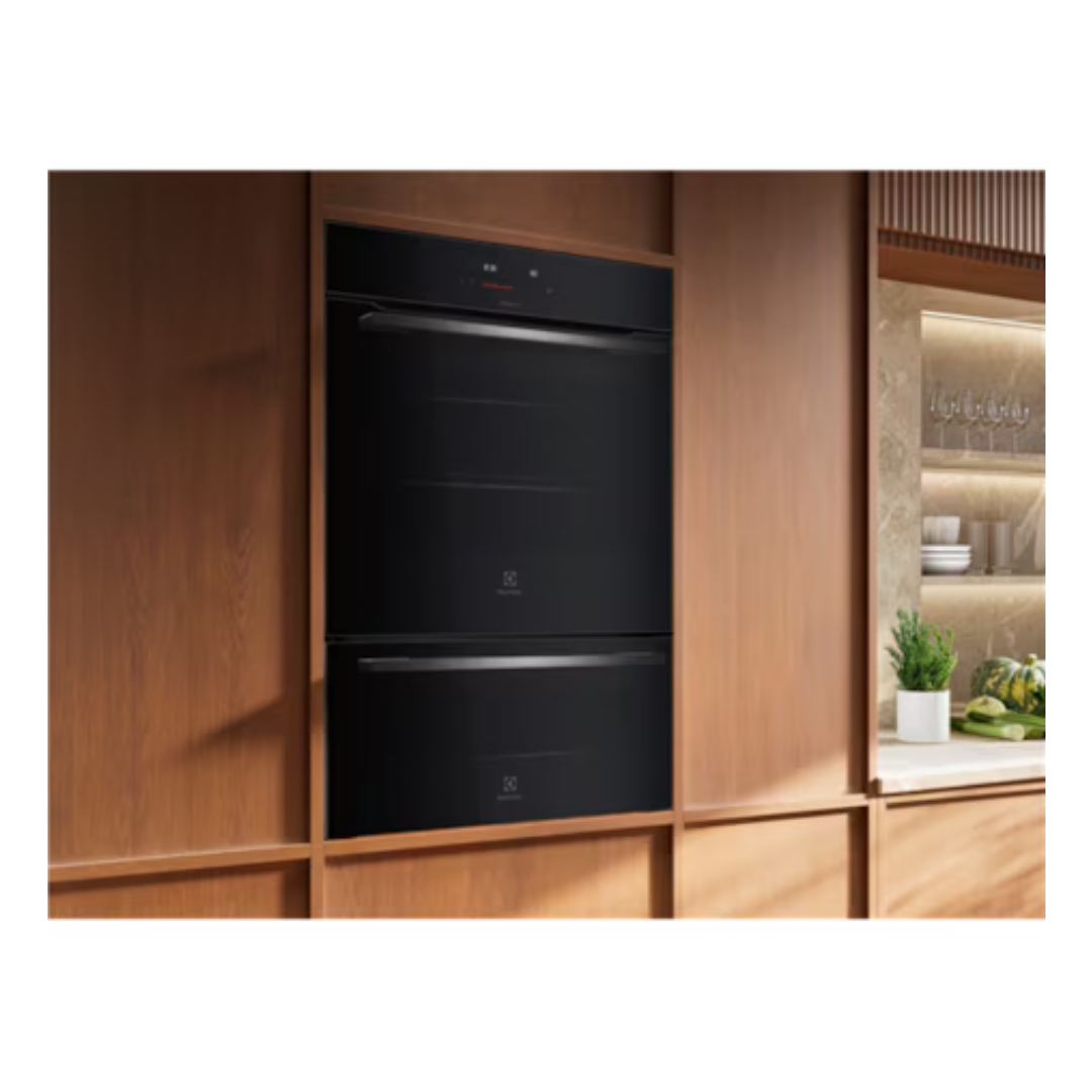 Electrolux 60cm Series 600 Pyrolytic Double Oven Dark Stainless Steel