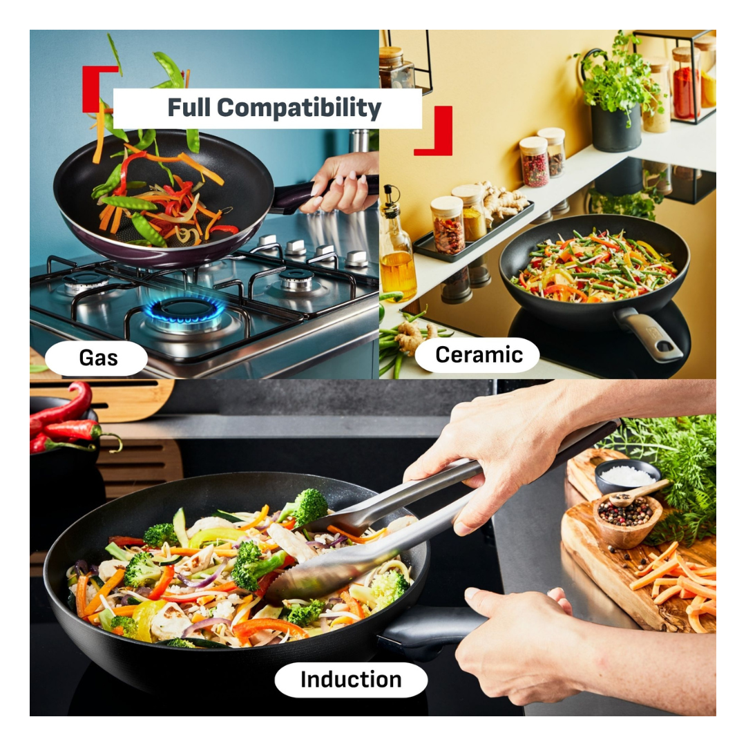 Tefal Recycle Induction Ceramic Green Lichen Non-Stick Frypan 28cm