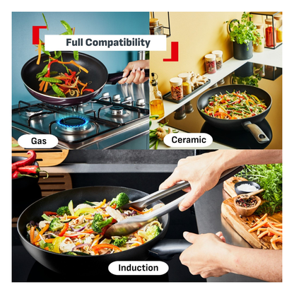 Tefal Recycle Induction Ceramic Green Lichen Non-Stick Frypan 28cm