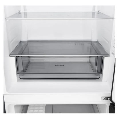 LG 436L Bottom Mount Fridge Black Steel