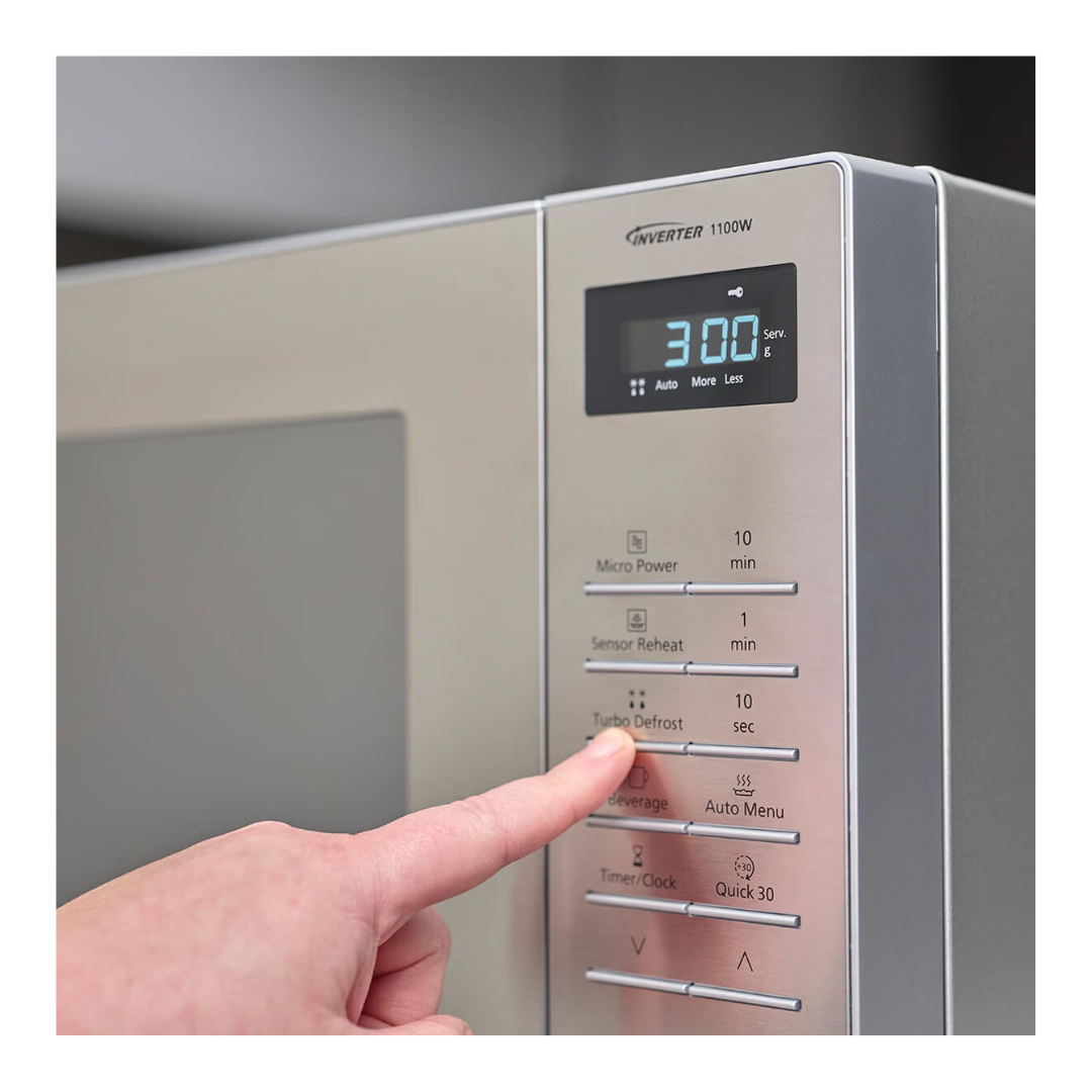 Panasonic 32L 1100W Inverter Microwave Stainless Steel