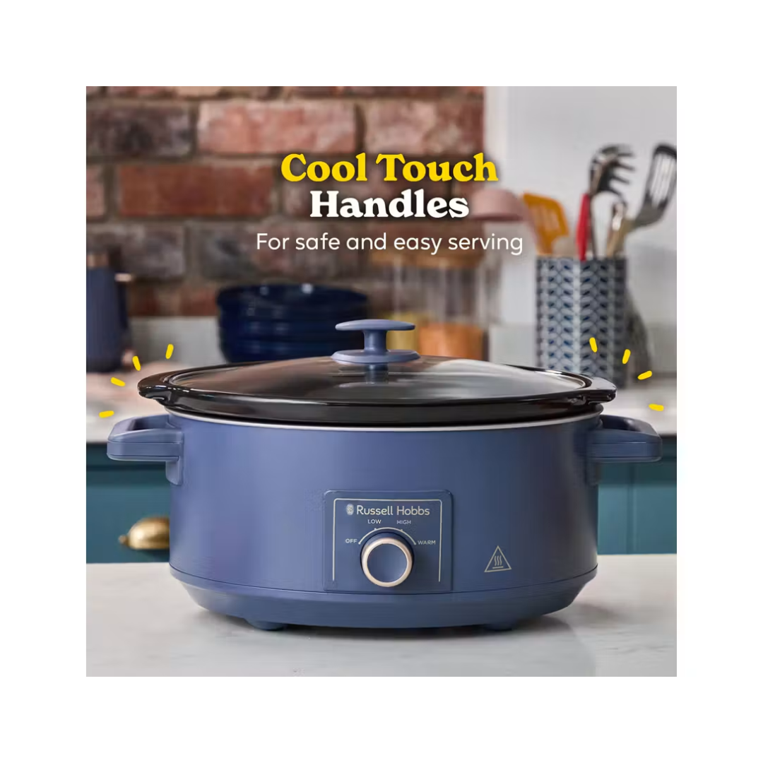 Russell Hobbs Bronte 7L Slow Cooker - Soft Navy