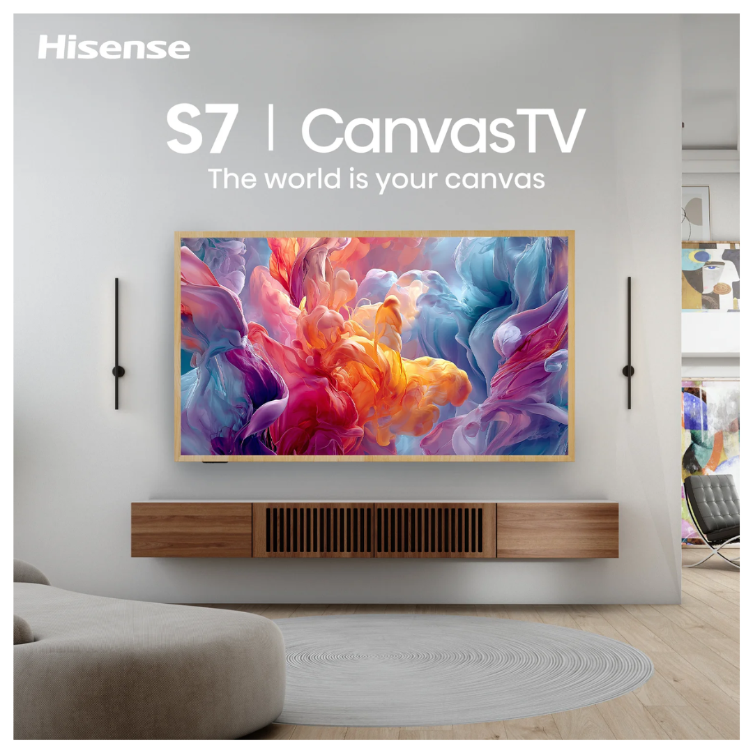 Hisense 75" Canvas TV S7SAU 4K Hi-QLED 144Hz Smart TV (2026)