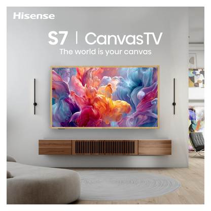 Hisense 55" Canvas TV S7SAU 4K Hi-QLED 144Hz Smart TV (2026)