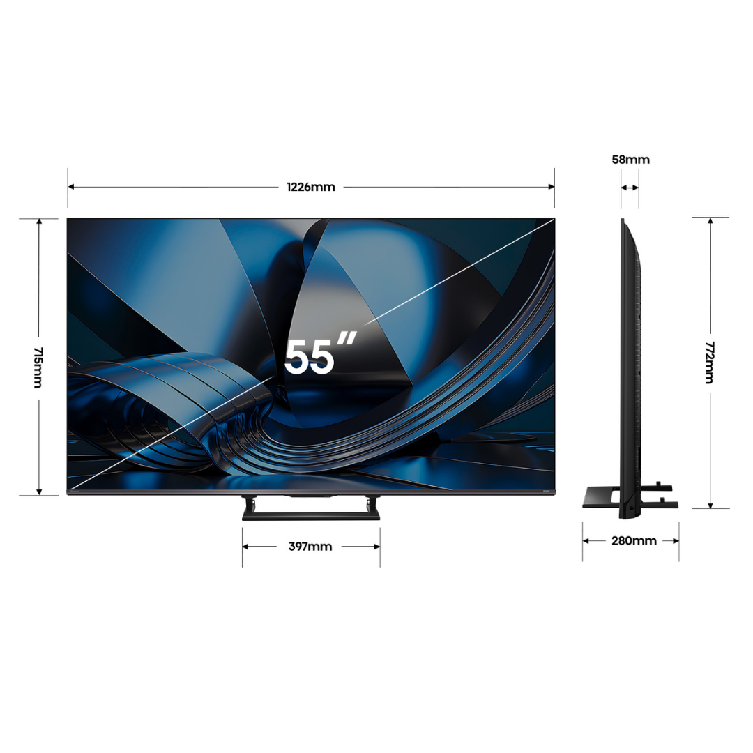 Hisense ULED MiniLED 55" U6S Hi-QLED 144Hz 4K Smart AI TV (2026)