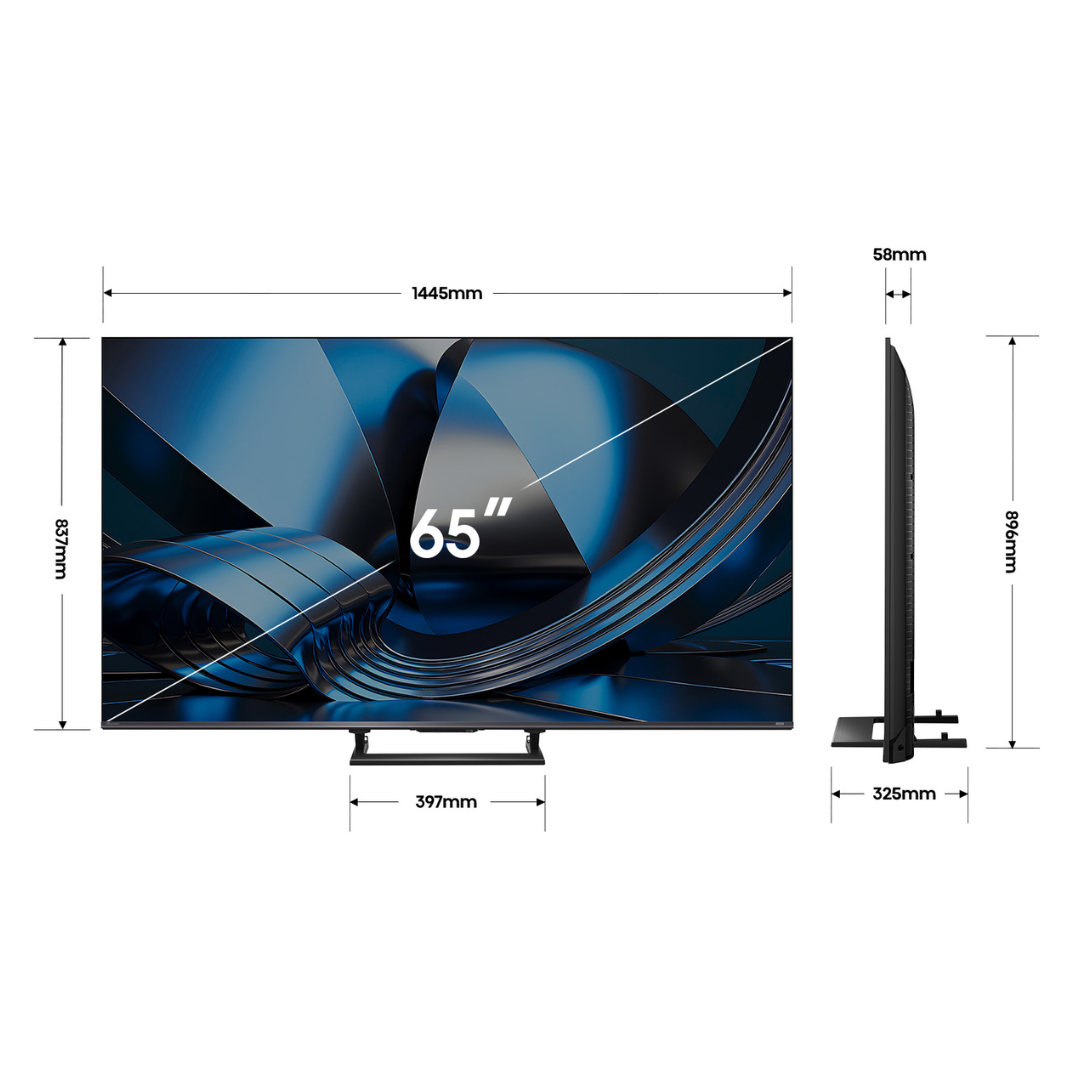 Hisense ULED MiniLED 65" U6S Hi-QLED 144Hz 4K Smart AI TV (2026)