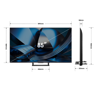 Hisense ULED MiniLED 85" U6S Hi-QLED 144Hz 4K Smart AI TV (2026)