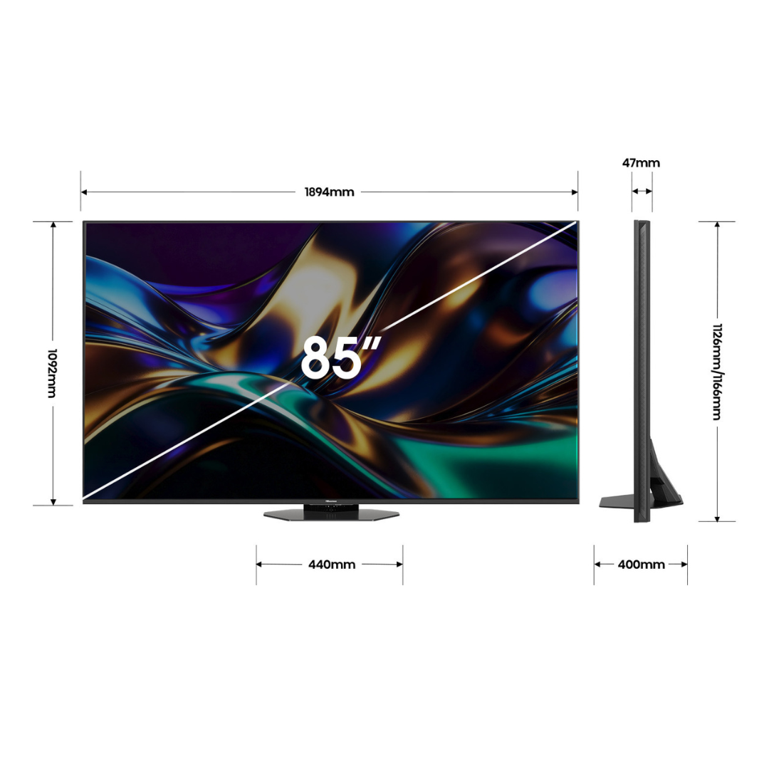 Hisense 85" ULED MiniLED Pro 4K QLED 165Hz Smart TV (2026)