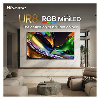 Hisense 65" UR8SAU RGB MiniLED 180Hz 4K Smart AI TV (2026)