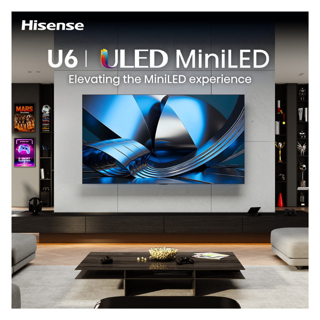 Hisense ULED MiniLED 50" U6S Hi-QLED 144Hz 4K Smart AI TV (2026)
