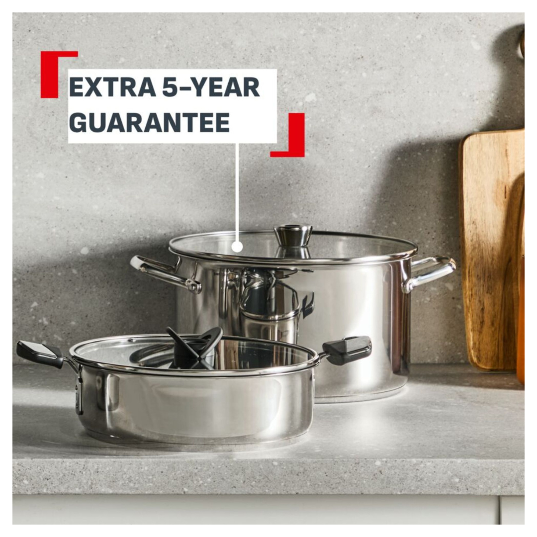 Tefal Space+ Emotion+ XL Induction Stainless Steel Big Pot 13.8L