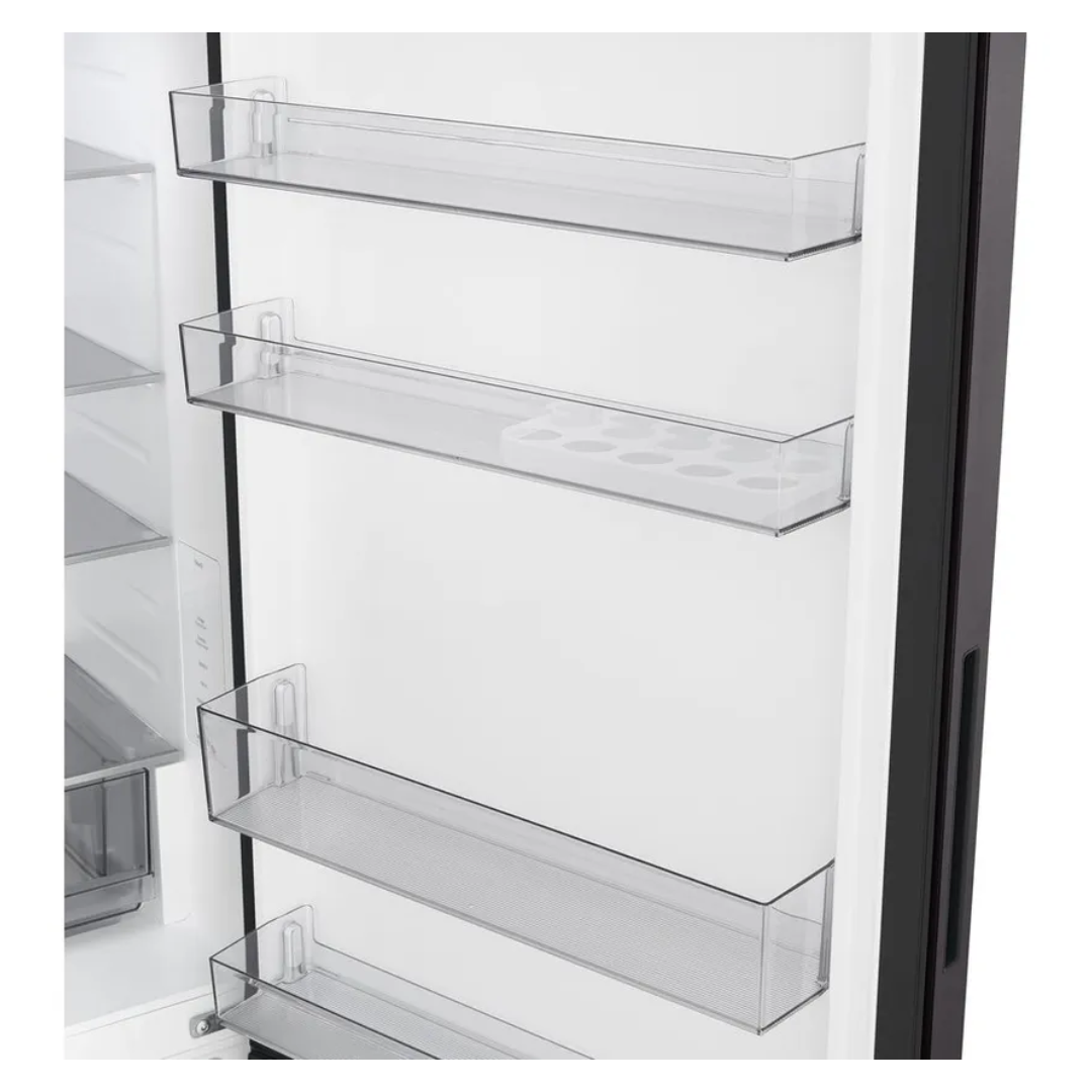 LG 436L Bottom Mount Fridge Black Steel