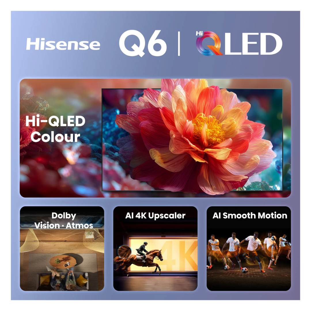 Hisense 50" Q6SAU 4K QLED Smart TV (2026)