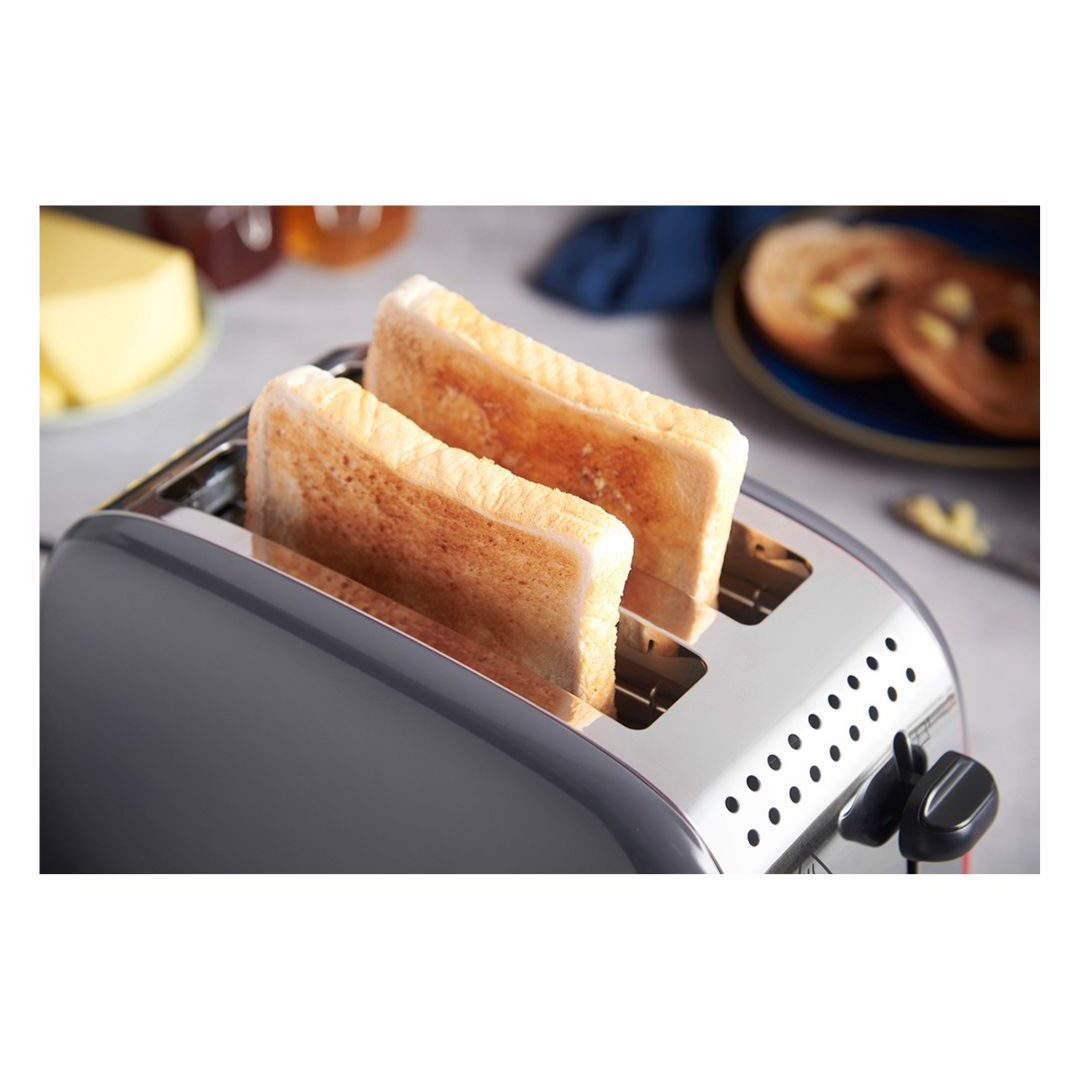 Russell Hobbs Colours Plus 2 Slice Toaster Storm Grey