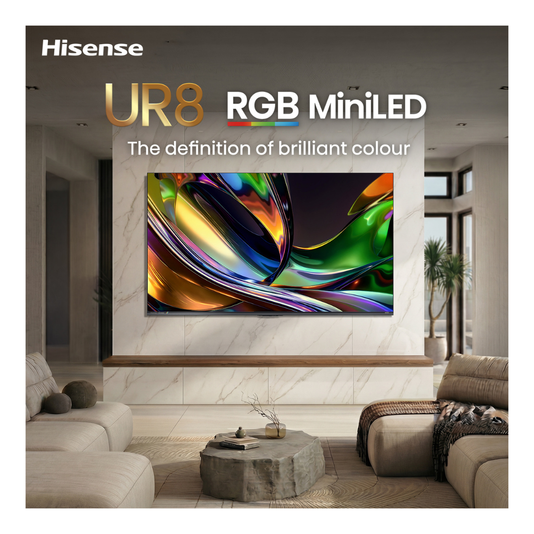 Hisense 55" UR8SAU RGB MiniLED 180Hz 4K Smart AI TV (2026)