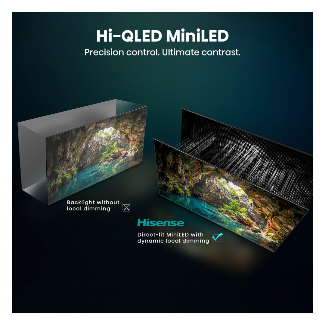 Hisense ULED MiniLED 100" U6S Hi-QLED 144Hz 4K Smart AI TV (2026)