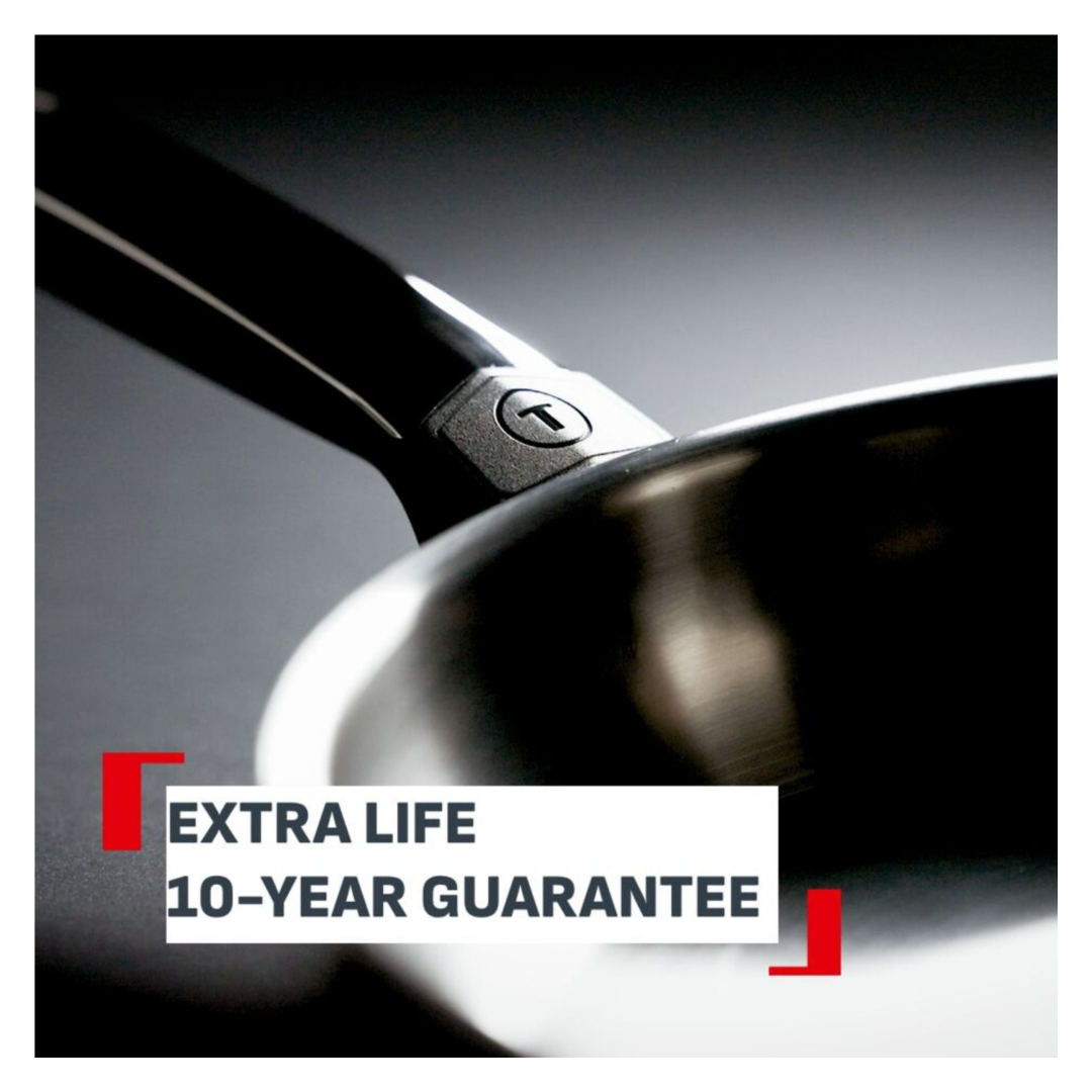 Tefal Emotion+ Induction Stainless Steel Uncoated Frypan 24cm