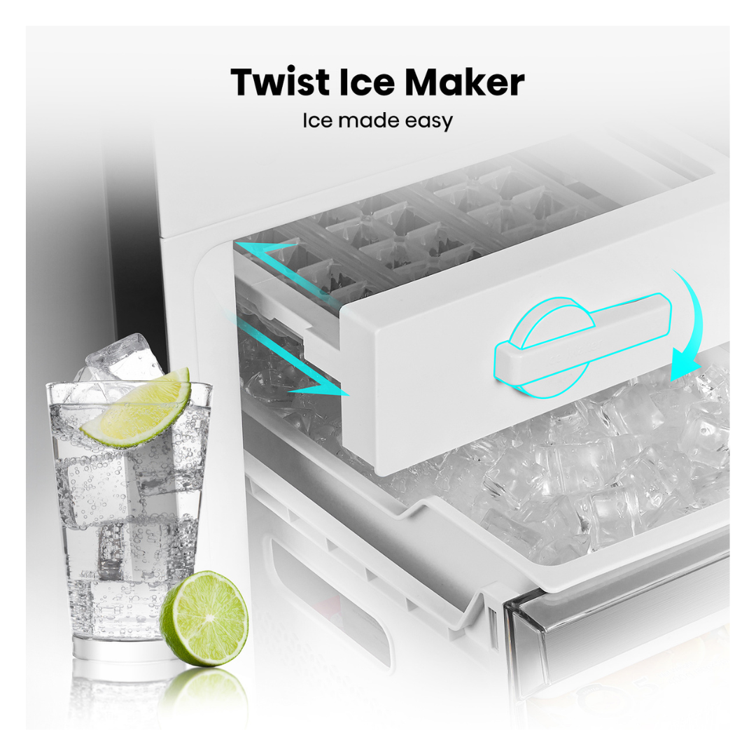 Hisense 417L Bottom Mount Fridge Black Steel