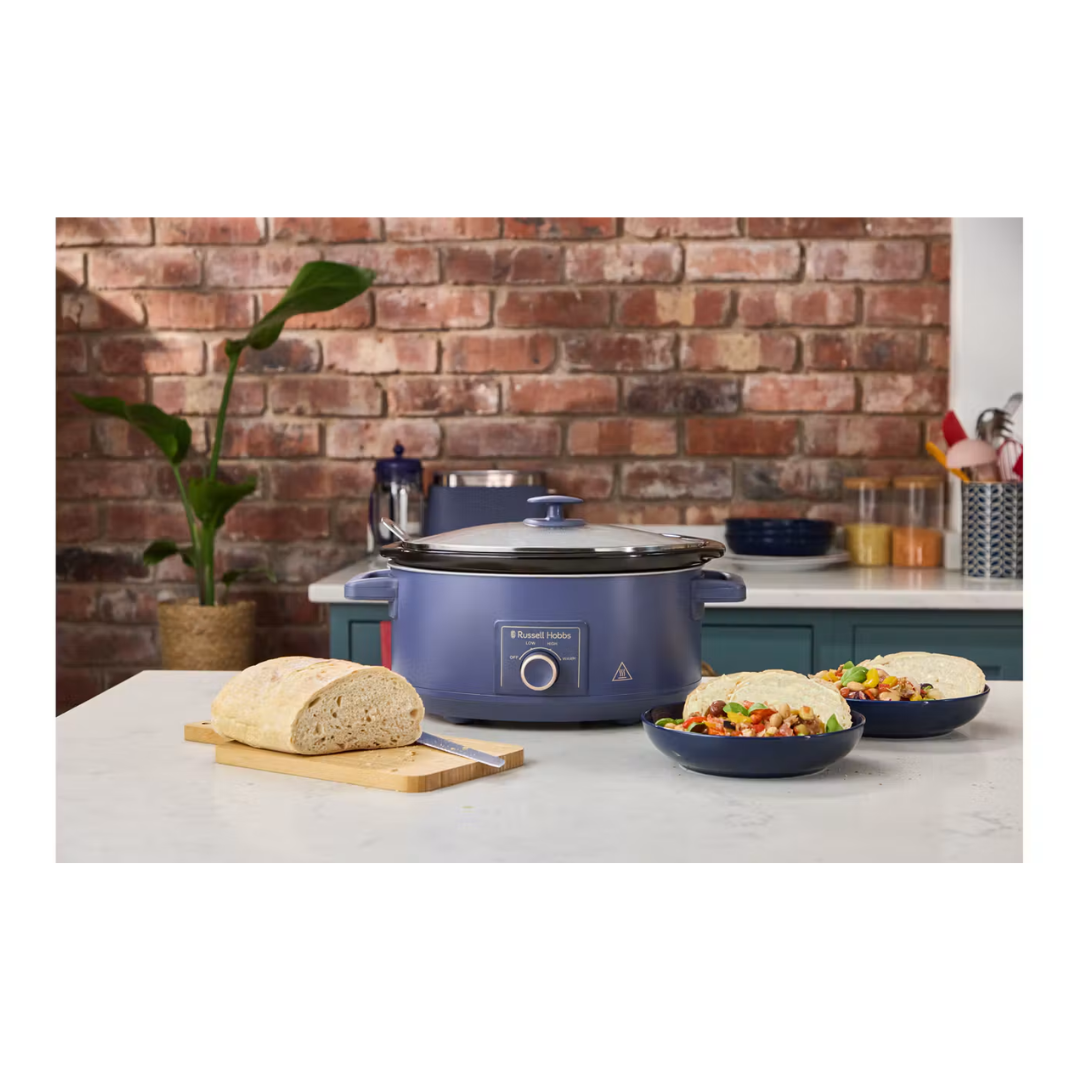 Russell Hobbs Bronte 7L Slow Cooker - Soft Navy